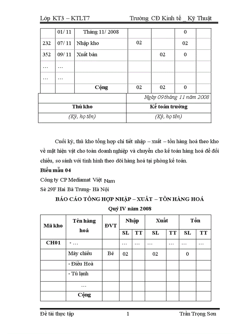 image for page Tổ chức kế toán bán hàng và xác định kết quả bán hàng ở Công ty Công ty CP Mediamart VN