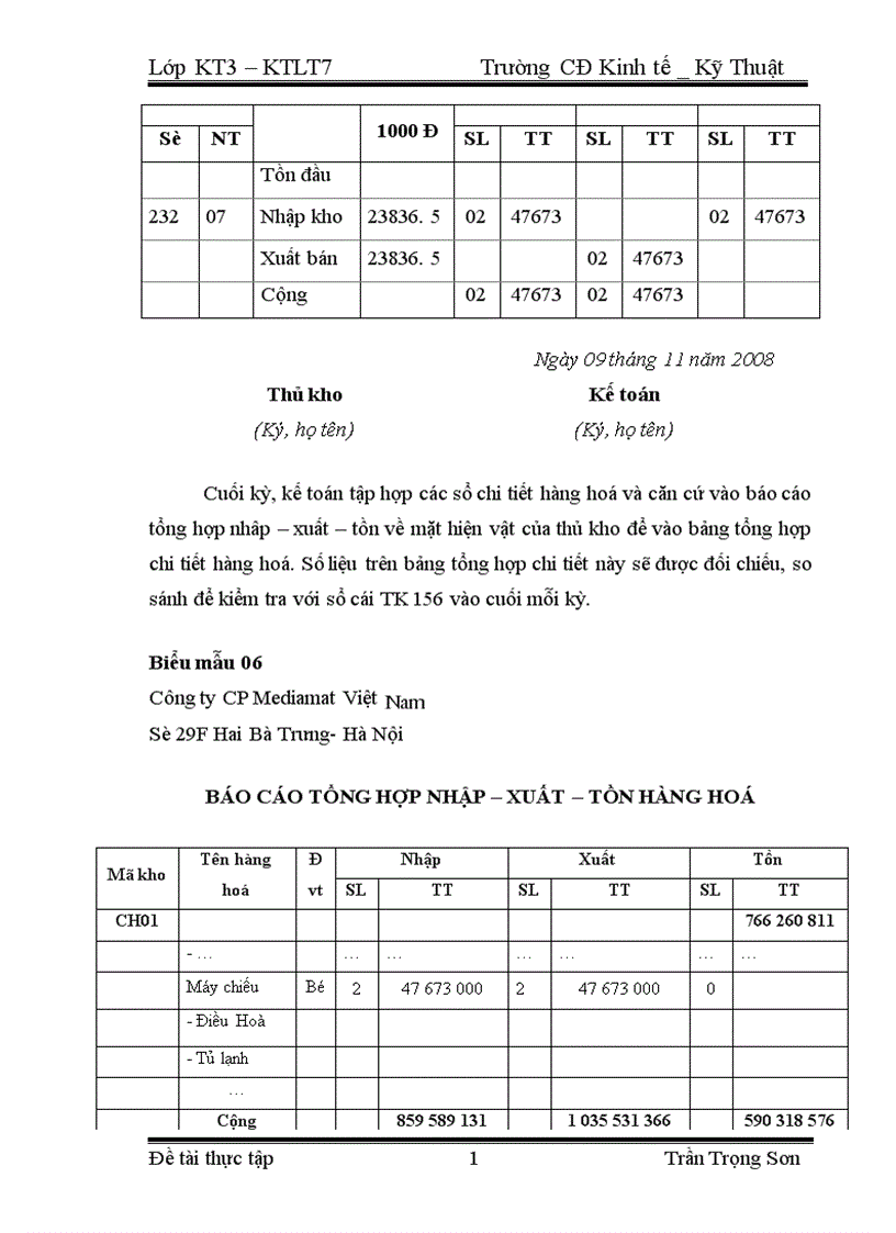 image for page Tổ chức kế toán bán hàng và xác định kết quả bán hàng ở Công ty Công ty CP Mediamart VN