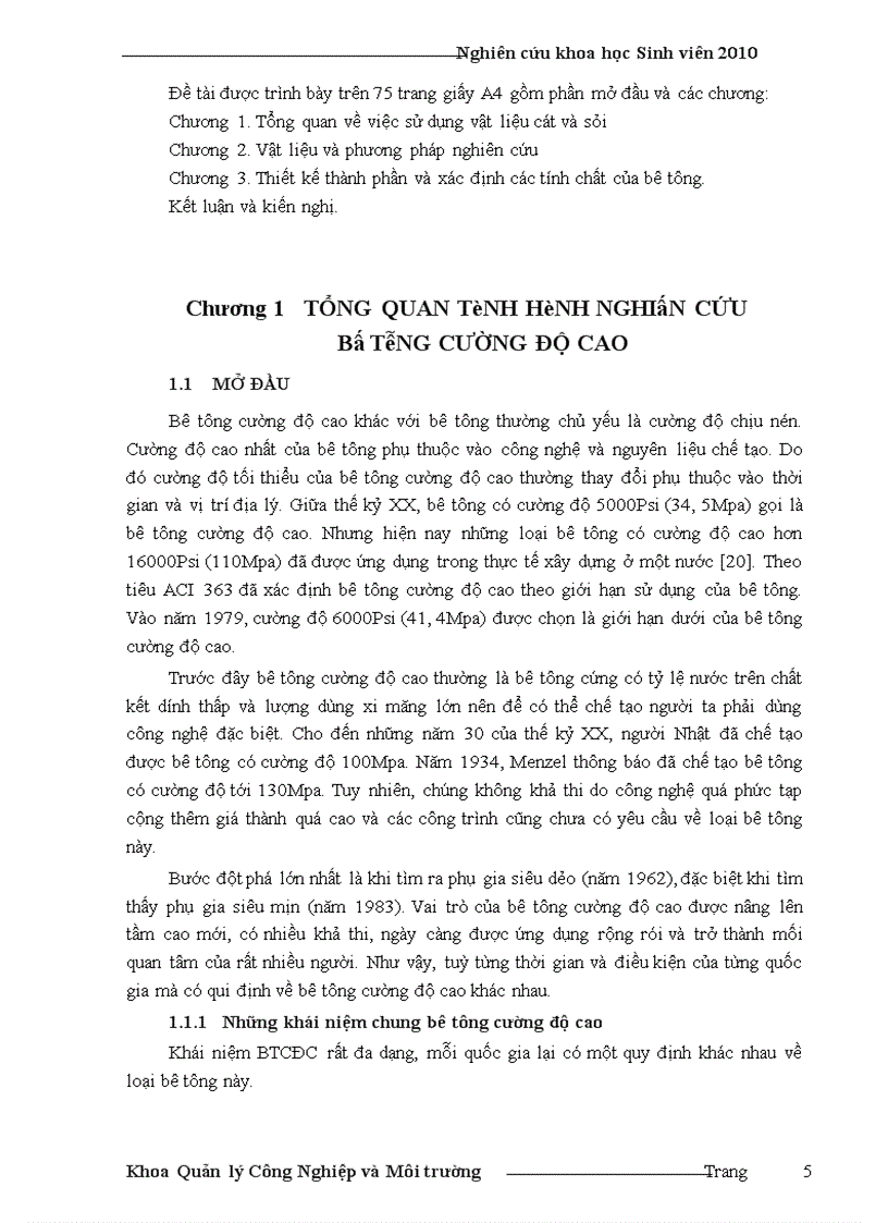 image for page Nghiên cứu sử dụng các loại vật liệu sẵn có ở tỉnh Thái Nguyên để chế tạo bê tông cường độ cao mác 600 dùng xây dựng các công trình trên địa bàn tỉnh Thái Nguyên