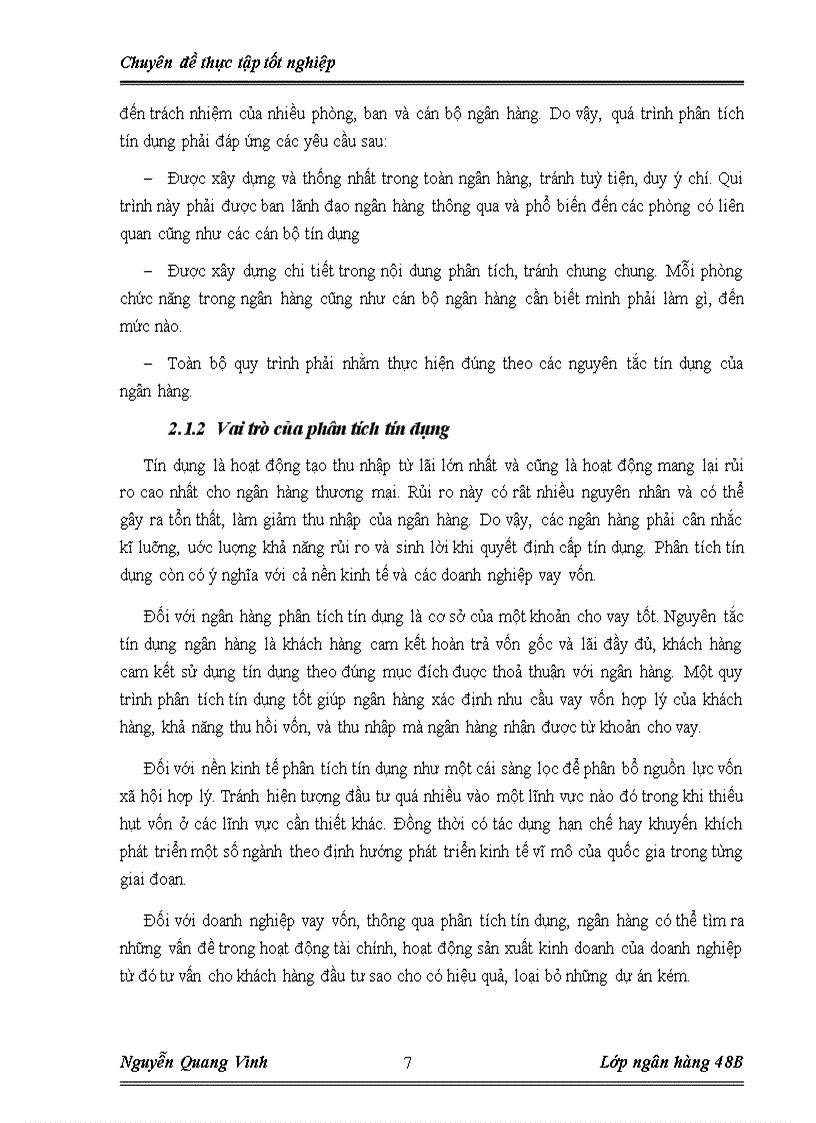 image for page Nâng cao chất lượng phân tích tín dụng trong công tác cho vay doanh nghiệp tại ngân hàng VPBank chi nhánh Thăng Long 1