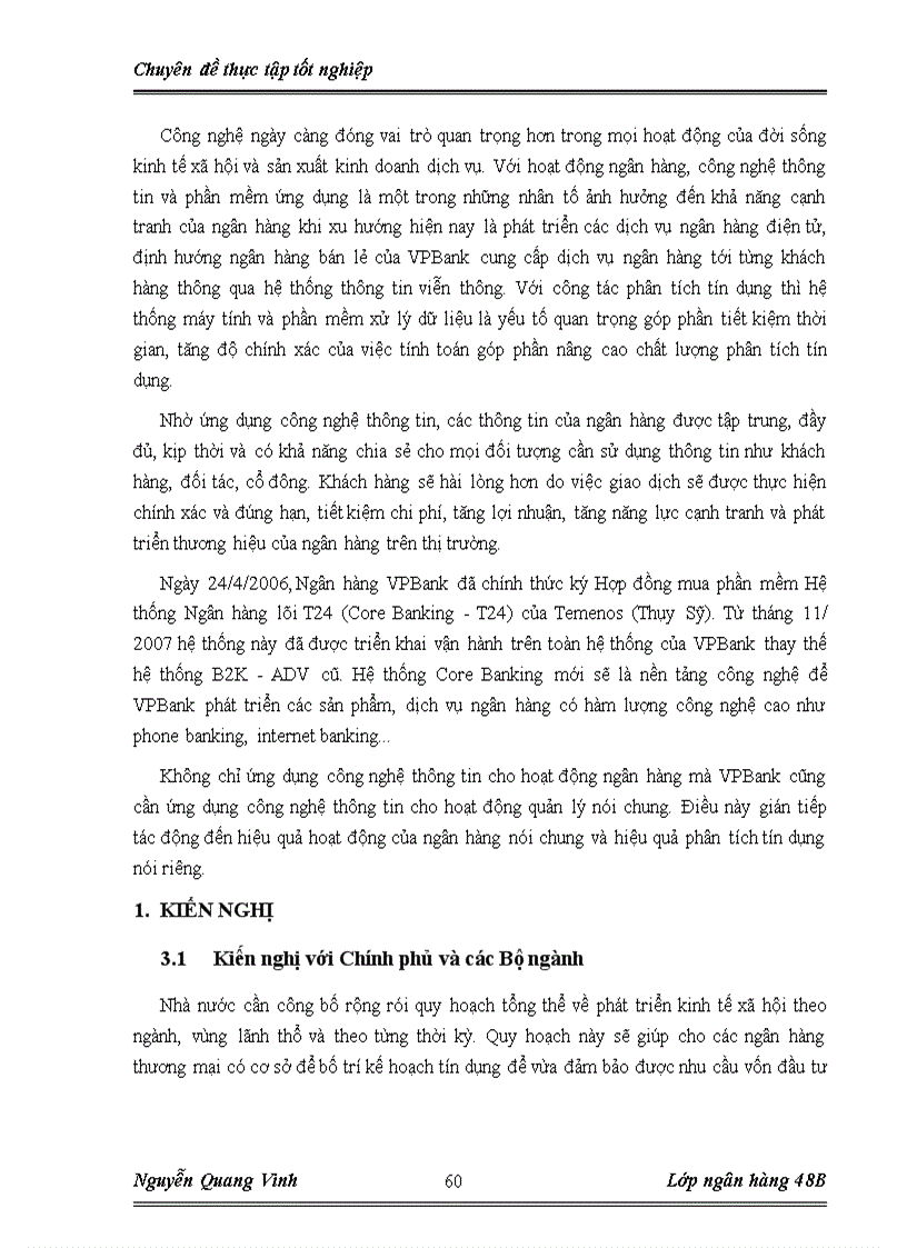 image for page Nâng cao chất lượng phân tích tín dụng trong công tác cho vay doanh nghiệp tại ngân hàng VPBank chi nhánh Thăng Long 1