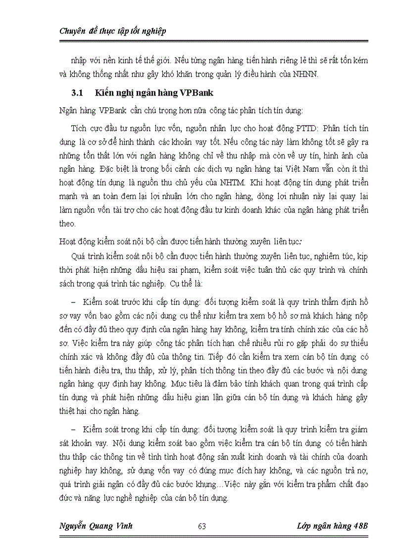 image for page Nâng cao chất lượng phân tích tín dụng trong công tác cho vay doanh nghiệp tại ngân hàng VPBank chi nhánh Thăng Long 1