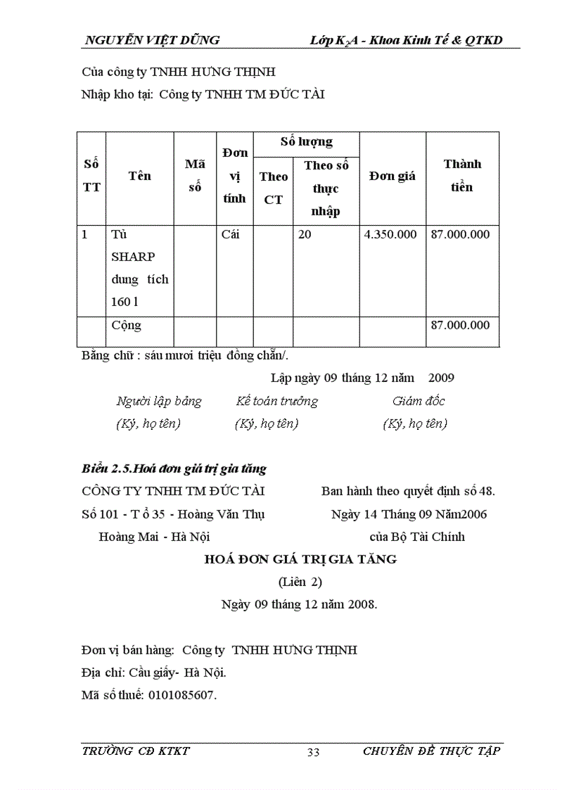 image for page Tìm hiểu kế toán bán hàng và xác định kết quả kinh doanh tại Công ty TNHH TM Đức Tài