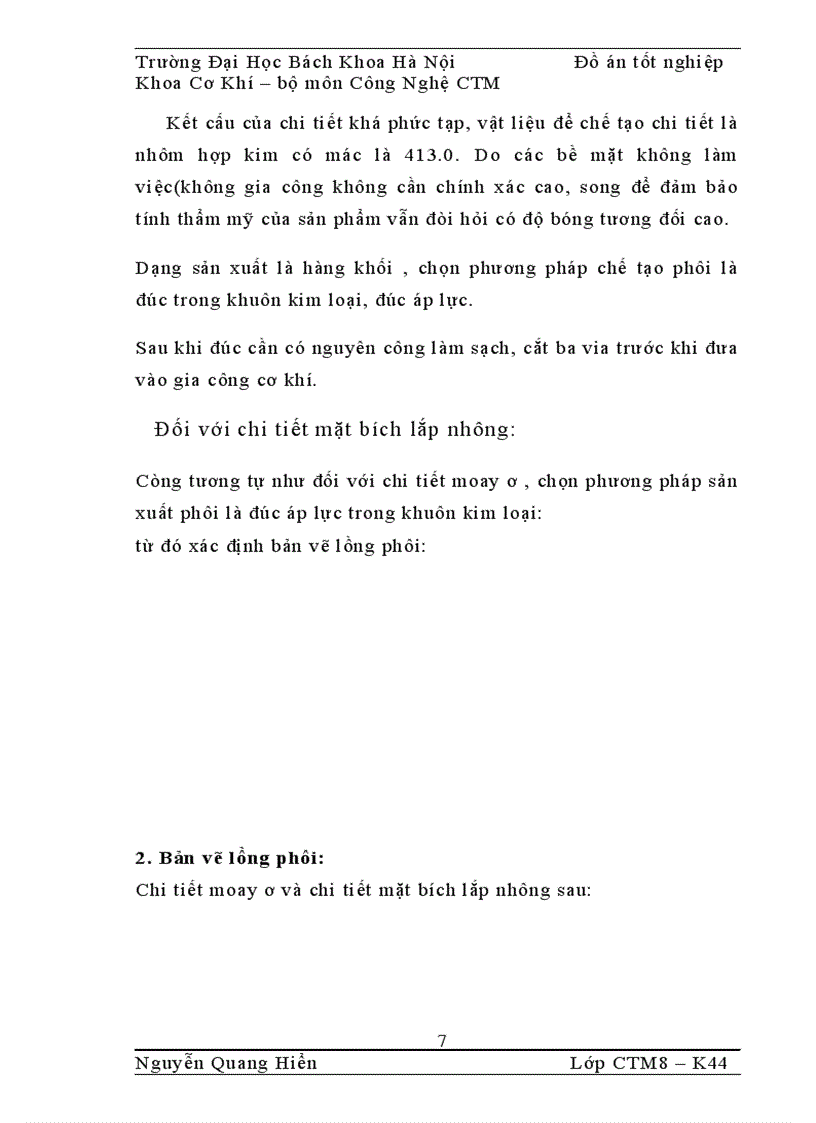 image for page Thiết kế quy trình công nghệ gia công chi tiết moay ơ và mặt bích lắp nhông sau thuộc cụm moayơ sau của xe máy và tìm hiểu lý thuyết về phương pháp gia công dung tia lửa điện