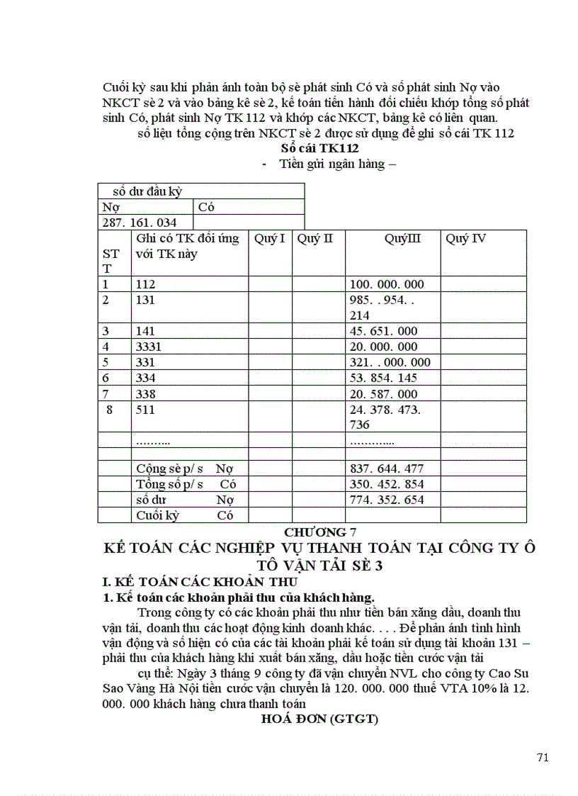 image for page Báo cáo tổng hợp về công tác kế toán tại công ty ô tô vận tải số 3