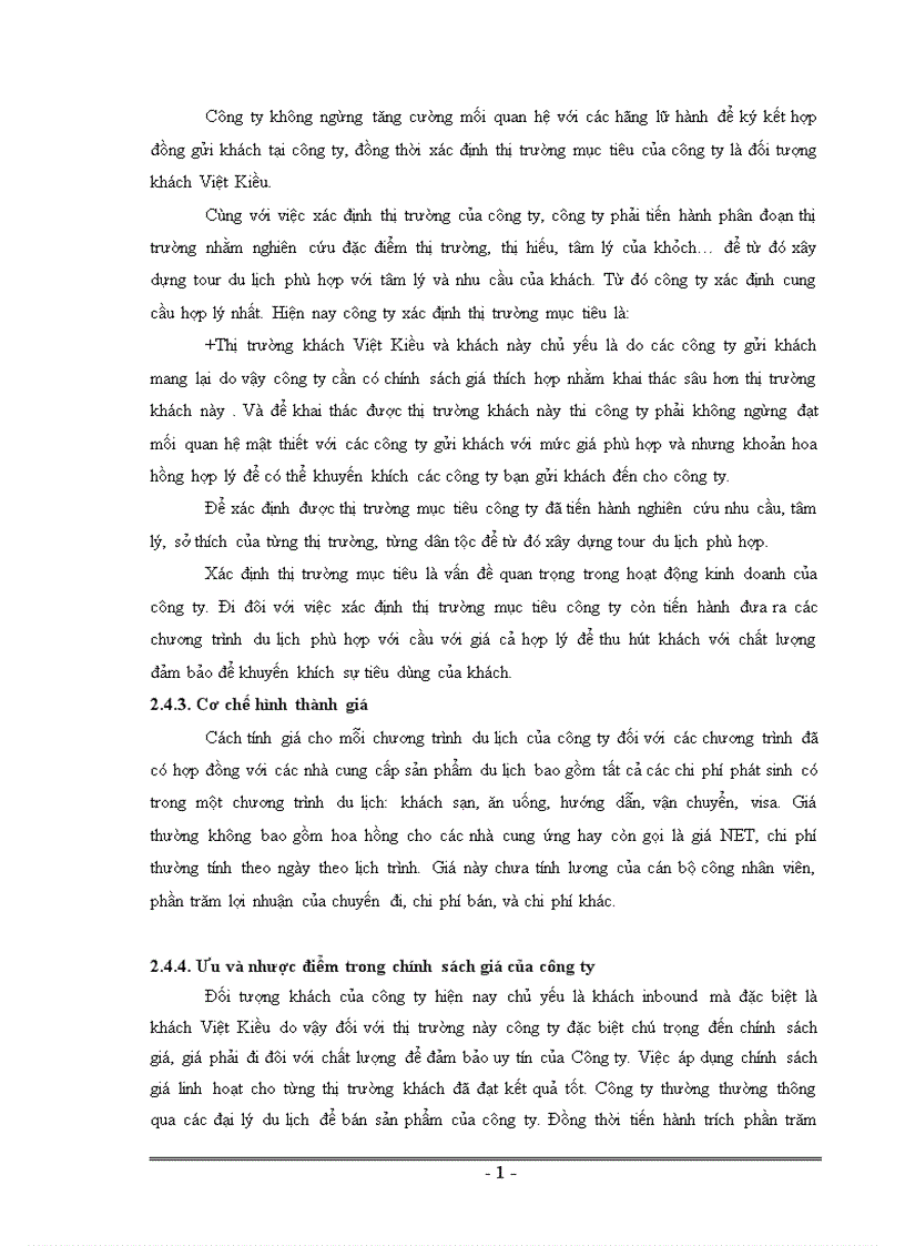image for page Hoàn thiện công tác quản lý giá trong kinh doanh lữ hành ở Công ty TNHH du lịch và dịch vụ Hà Long