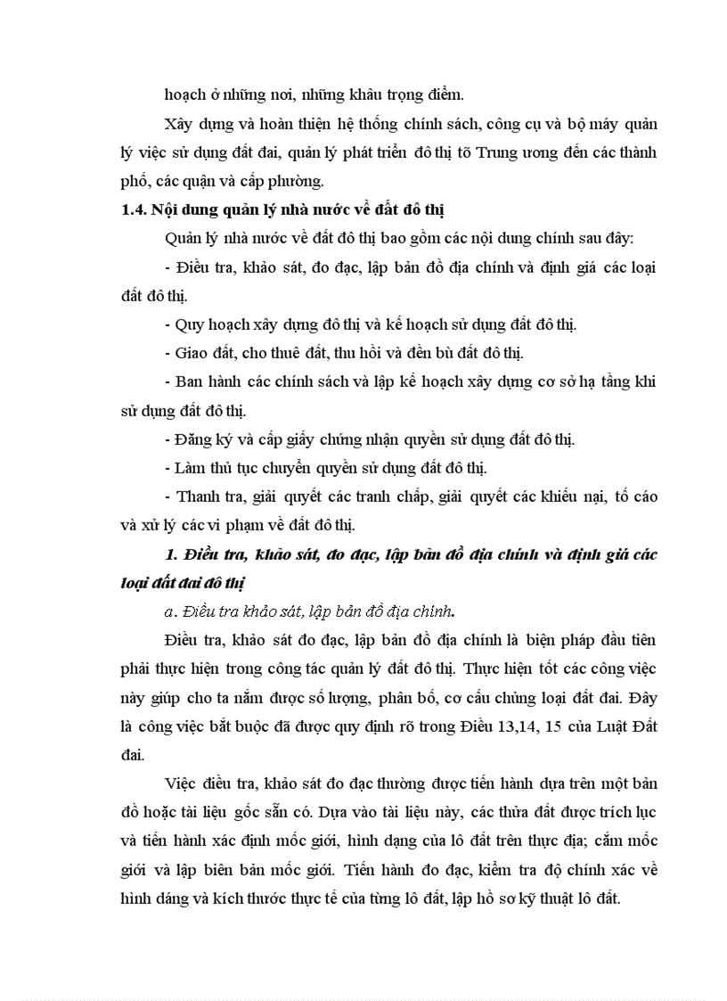 image for page Một số vấn đề quản lý nhà nước về đất đô thị 1
