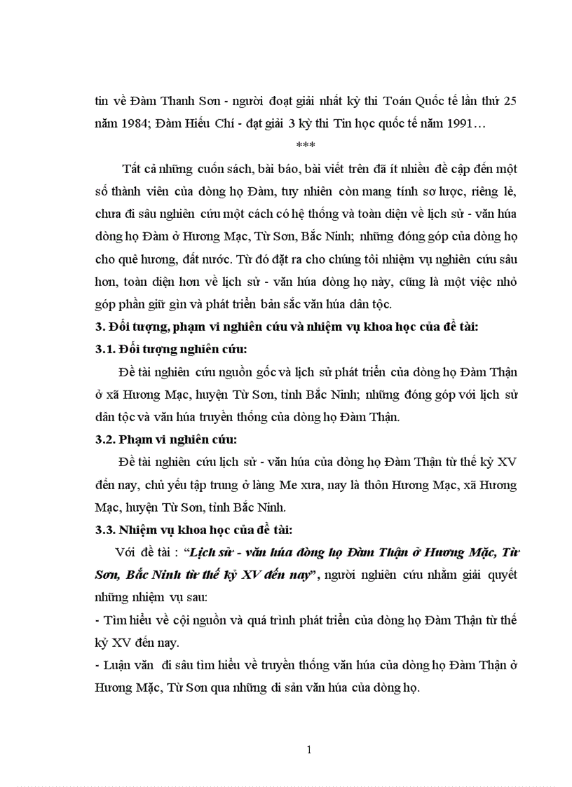 image for page Lịch sử văn hóa dòng họ Đàm Thận ở Hương Mặc Từ Sơn Bắc Ninh từ thế kỷ XV đến nay 1