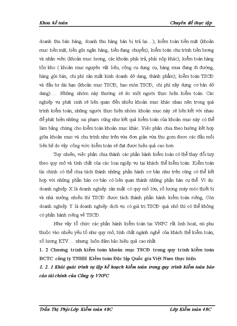 image for page Quy trình Kiểm toán khoản mục TSCĐ trong kiểm toán BCTC do công ty TNHH Kiểm toán Độc lập Quốc gia Việt Nam thực hiện 1