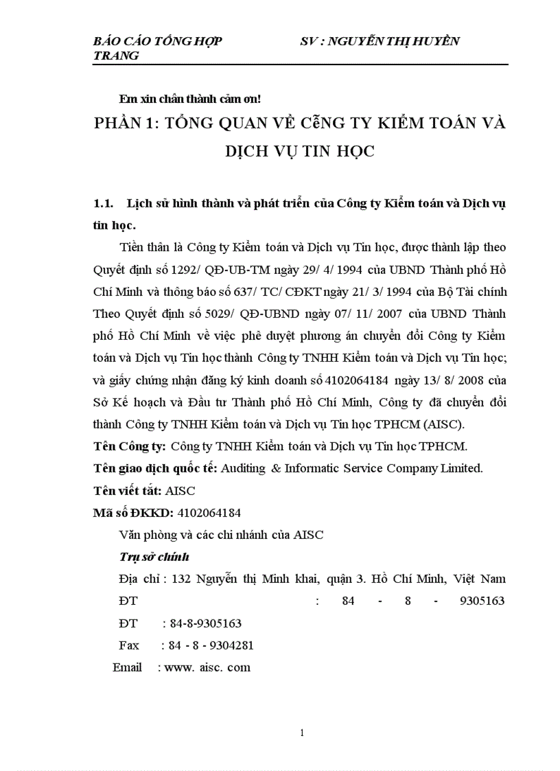 image for page Đặc điểm tổ chức kiểm toán của Công ty Kiểm toán và Dịch vụ tin học