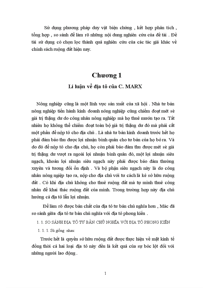 image for page Lý luận về địa tô của CácMac và sự vận dụng vào chính sách đất đai ở Việt Nam hiện nay 1