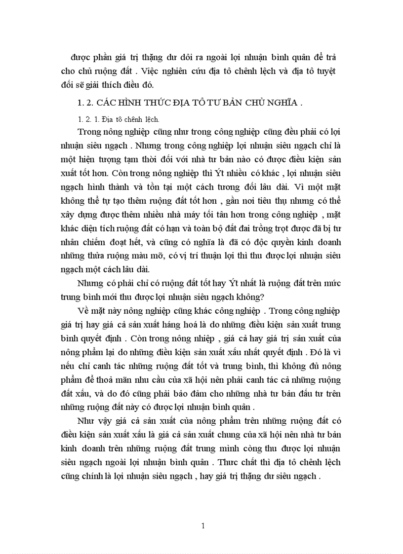 image for page Lý luận về địa tô của CácMac và sự vận dụng vào chính sách đất đai ở Việt Nam hiện nay 1