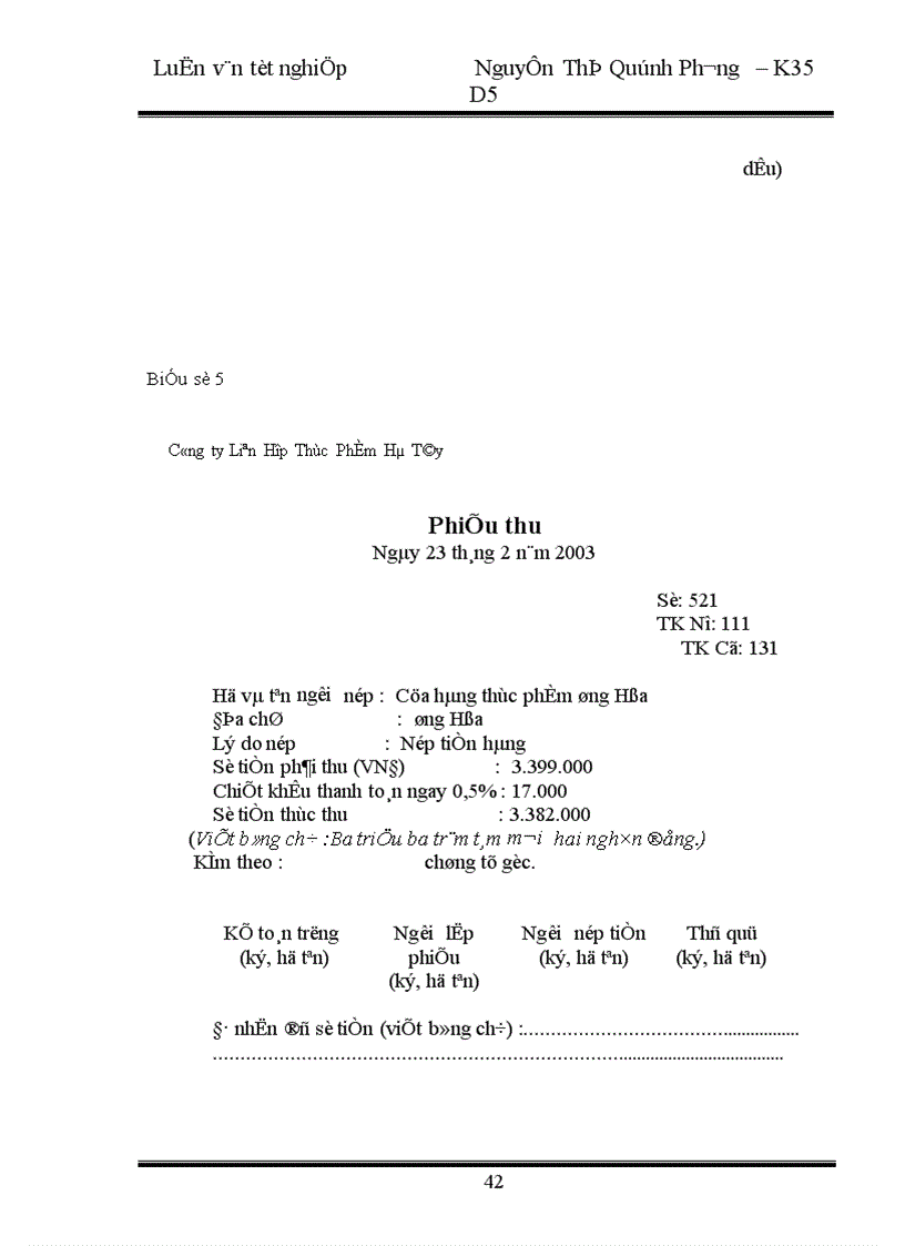 image for page Hoàn thiện kế toán nghiệp vụ tiêu thụ thành phẩm tại Công ty Liên Hợp Thực Phẩm Hà Tây 1