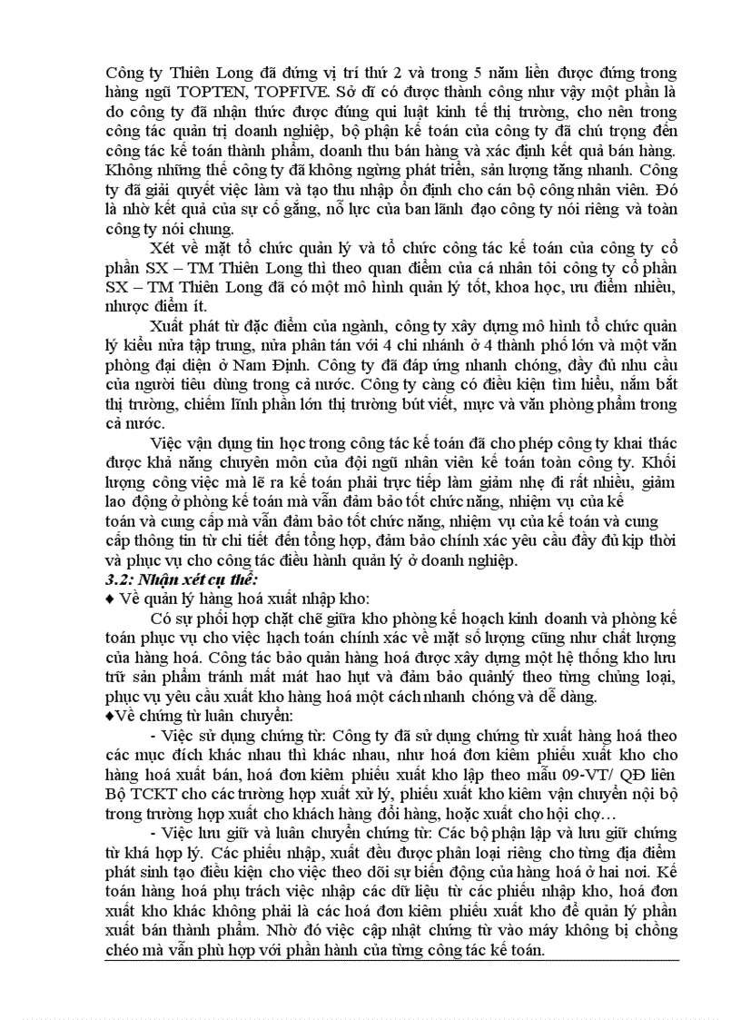 image for page Kế toán thành phẩm bán hàng và xác định kết quả bán hàng tại công ty Cổ Phần SX TM Thiên Long 1