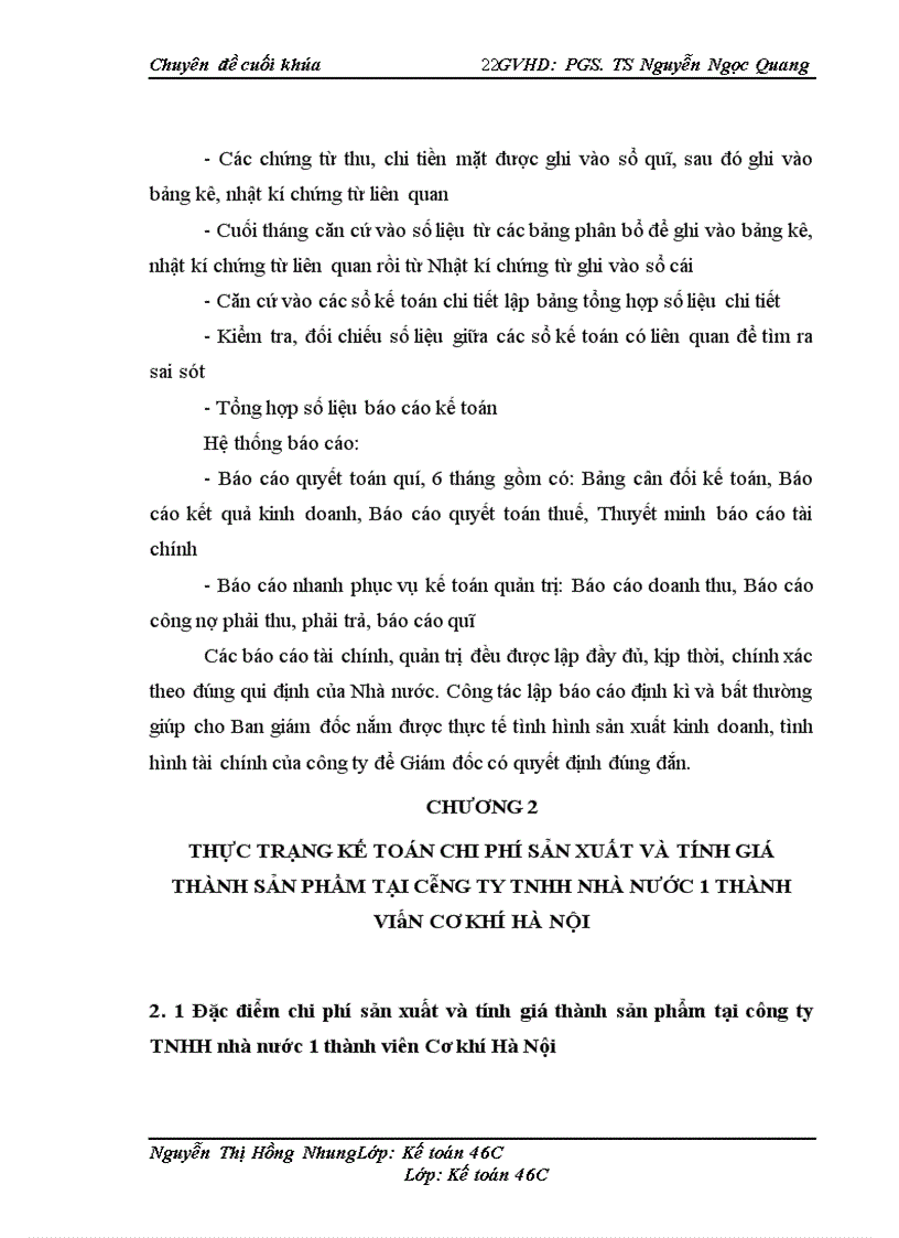 image for page Hoàn thiện kế toán chi phí sản xuất và tính giá thành sản phẩm tại Công ty TNHH Nhà nước một thành viên Cơ khí Hà Nội 1