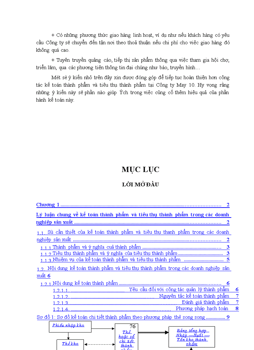 image for page Hoàn thiện công tác kế toán thành phẩm và tiêu thụ thành phẩm tại Công ty cổ phần May 10 1