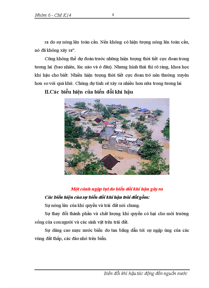 image for page Biến đổi khí hậu tác động tới nguồn nước