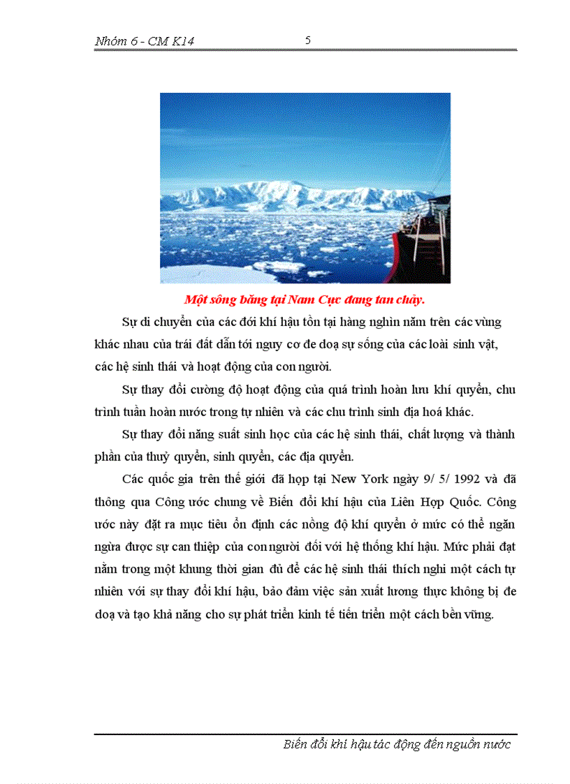 image for page Biến đổi khí hậu tác động tới nguồn nước