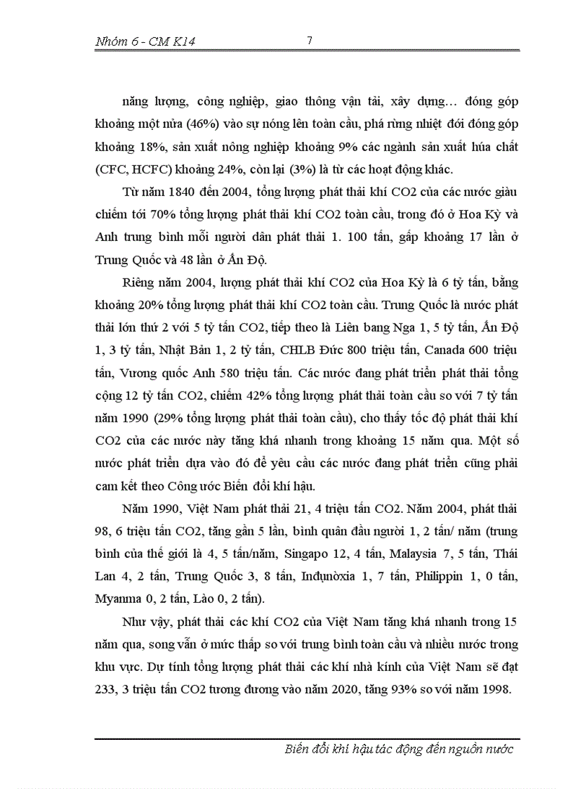 image for page Biến đổi khí hậu tác động tới nguồn nước