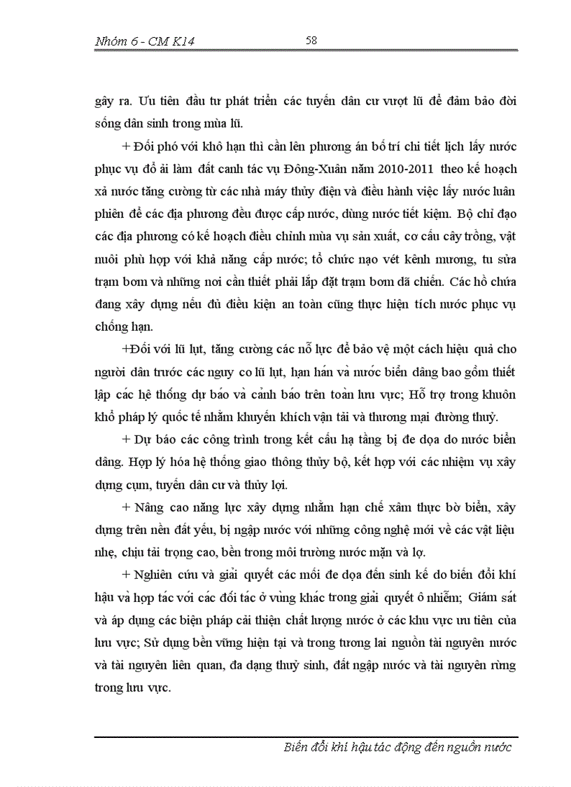 image for page Biến đổi khí hậu tác động tới nguồn nước