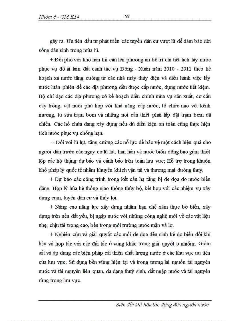 image for page Biến đổi khí hậu tác động tới nguồn nước