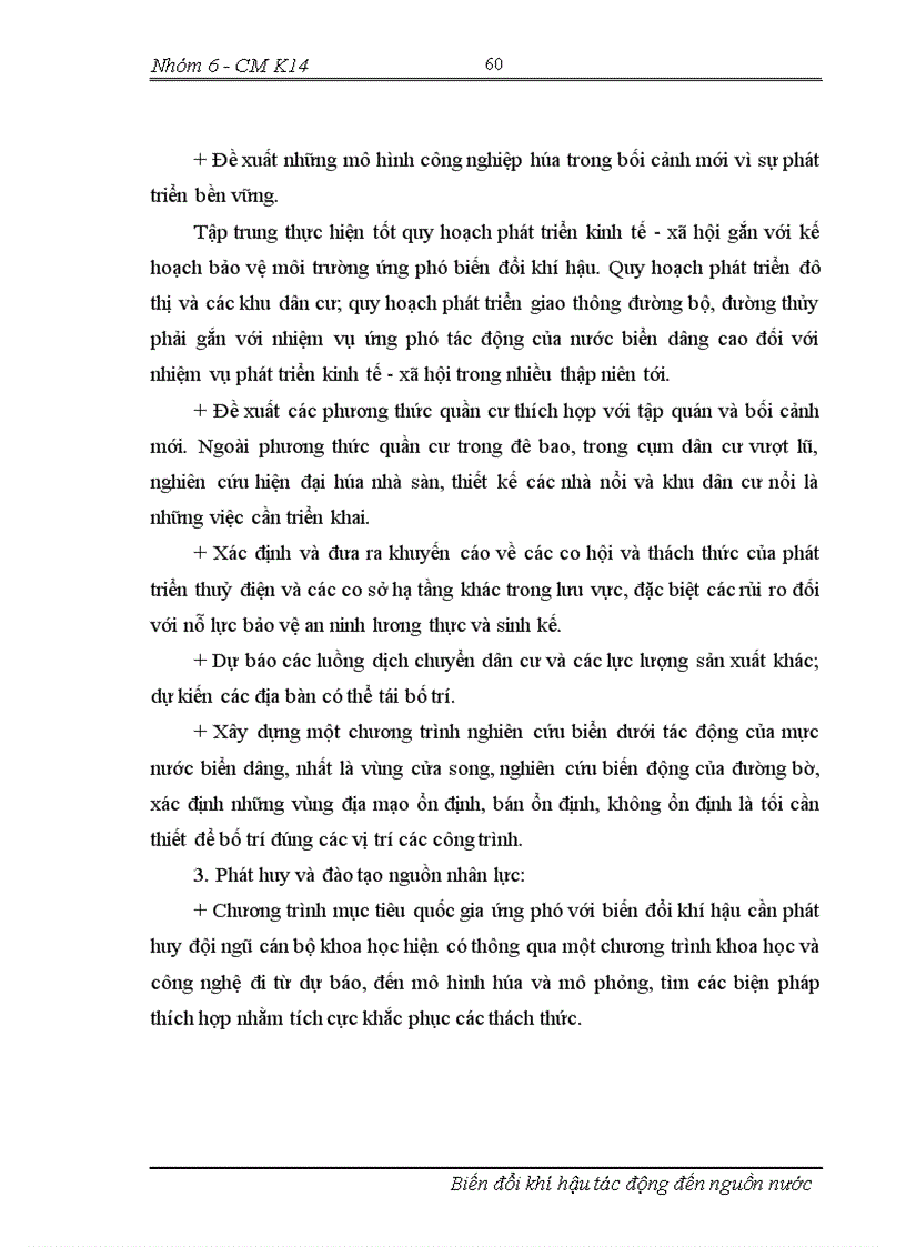 image for page Biến đổi khí hậu tác động tới nguồn nước