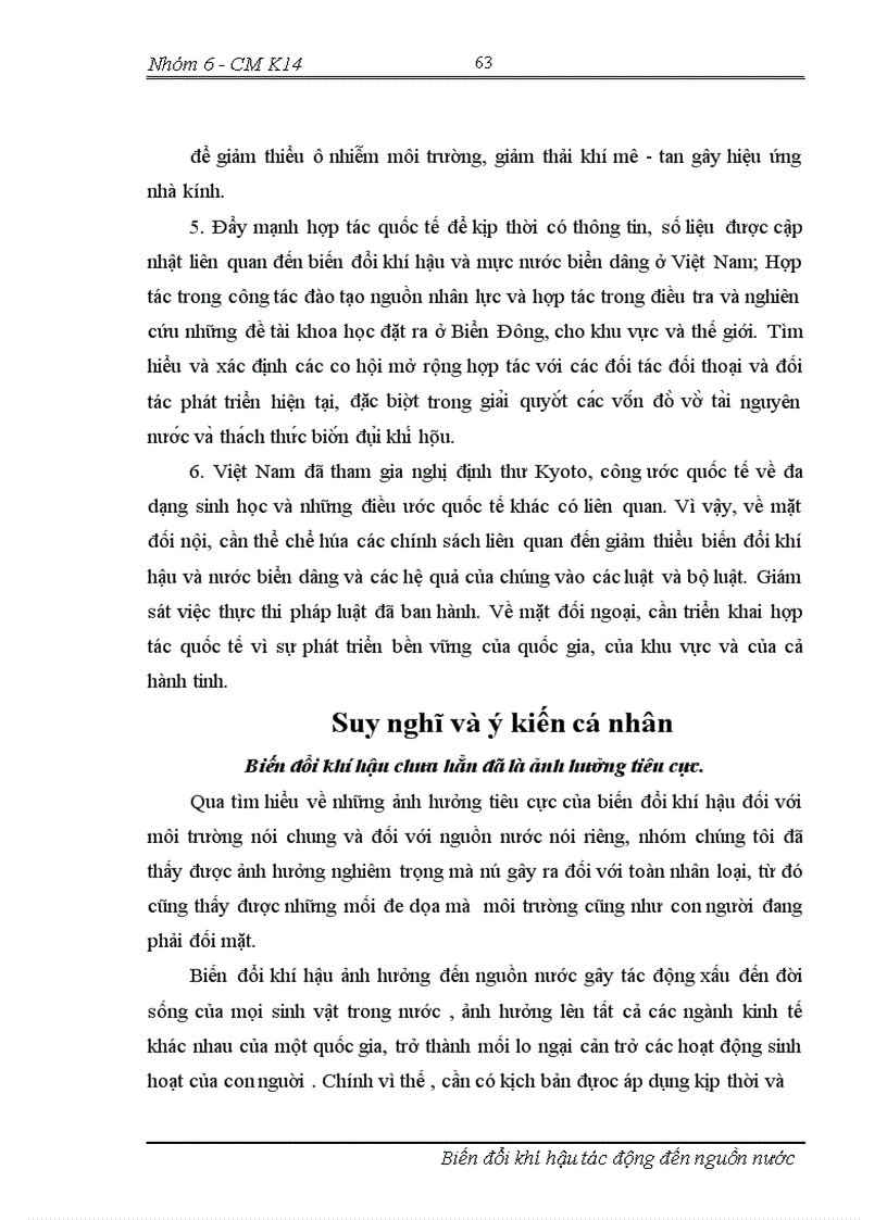 image for page Biến đổi khí hậu tác động tới nguồn nước