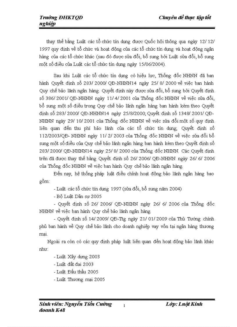 image for page Cơ sở pháp lý về bảo lãnh ngân hàng và thực tiễn áp dụng tại ngân hàng TMCP Hàng Hải Việt Nam Chi nhánhTrường Chinh 1
