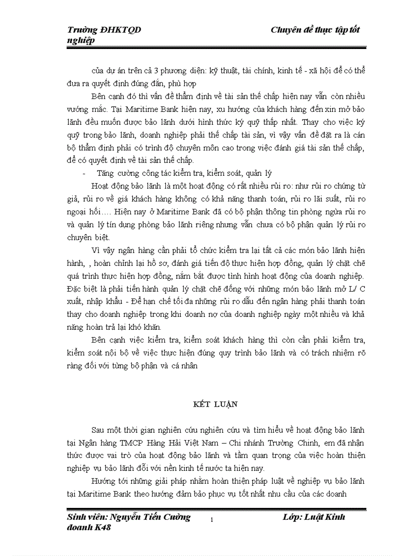 image for page Cơ sở pháp lý về bảo lãnh ngân hàng và thực tiễn áp dụng tại ngân hàng TMCP Hàng Hải Việt Nam Chi nhánhTrường Chinh 1