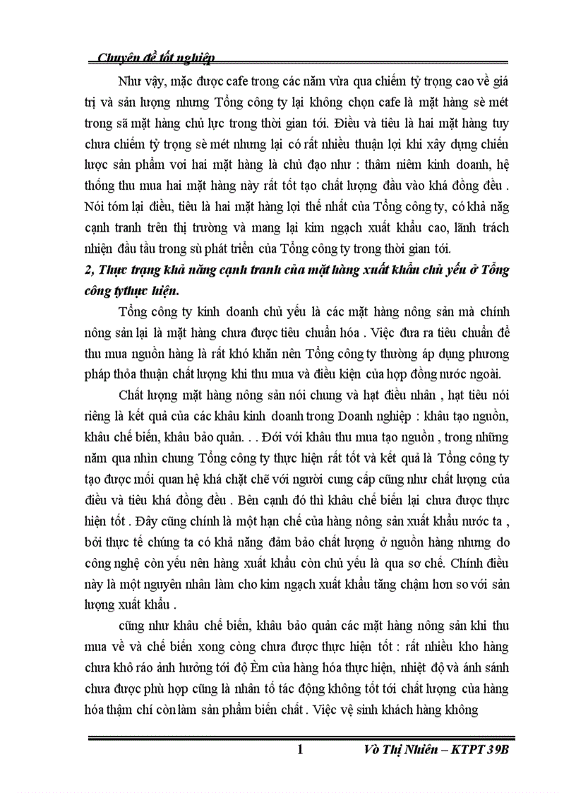 image for page Những giải pháp nâng cao khả năng cạnh tranh của một số mặt hàng xuất khẩu chủ yếu ở Tổng công ty xuất nhập khẩu nông sản và thực phẩm chế biến