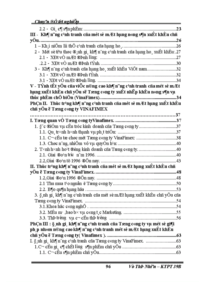 image for page Những giải pháp nâng cao khả năng cạnh tranh của một số mặt hàng xuất khẩu chủ yếu ở Tổng công ty xuất nhập khẩu nông sản và thực phẩm chế biến