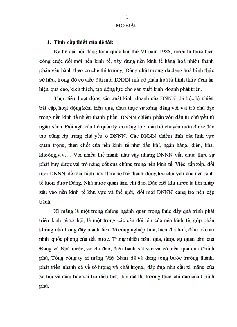 image for page Đẩy mạnh cổ phần hoá doanh nghiệp thuộc Tổng công ty Xi măng Việt Nam nhằm đáp ứng yêu cầu phát triển kinh tế thị trường ở Việt Nam