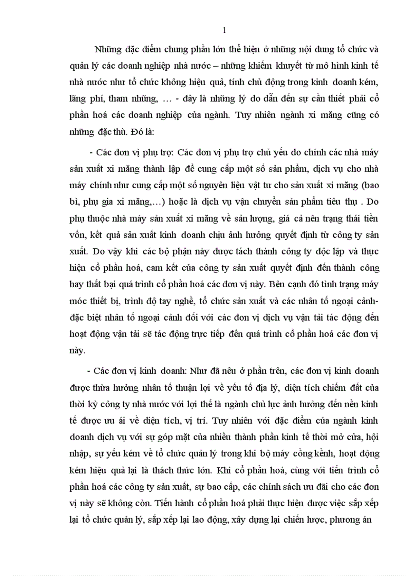 image for page Đẩy mạnh cổ phần hoá doanh nghiệp thuộc Tổng công ty Xi măng Việt Nam nhằm đáp ứng yêu cầu phát triển kinh tế thị trường ở Việt Nam