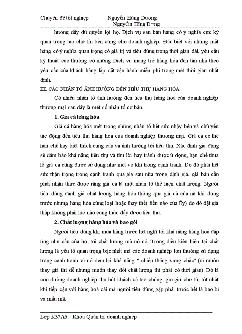 image for page Đẩy mạnh tiêu thụ hàng hoá tại Công ty Thương mại Hà Nội 1