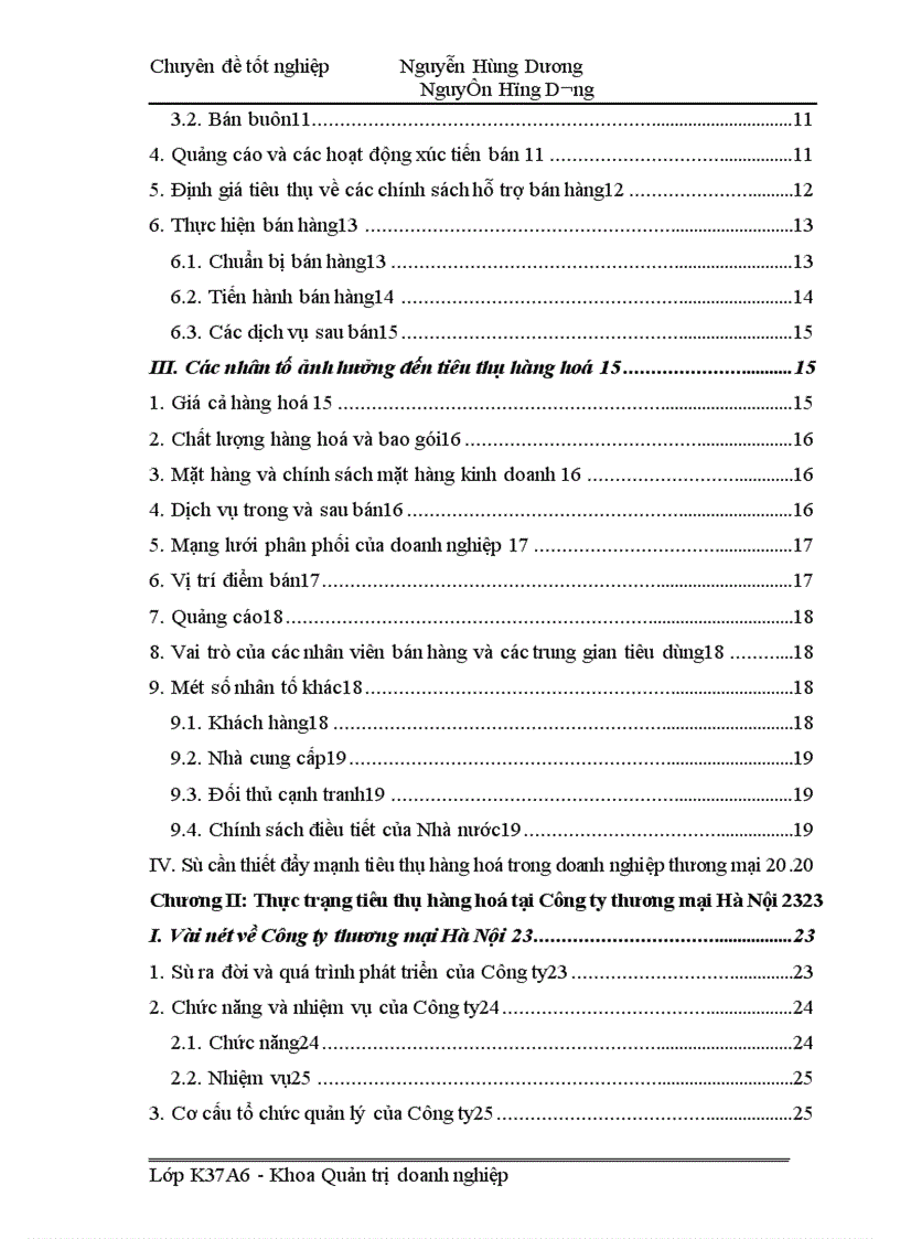 image for page Đẩy mạnh tiêu thụ hàng hoá tại Công ty Thương mại Hà Nội 1