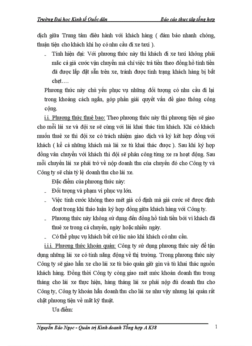 image for page Các đặc điểm kinh tế kỹ thuật chủ yếu của Công ty CP Taxi Hà Nội