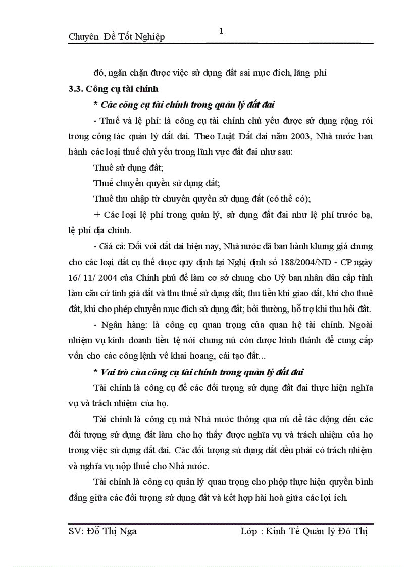image for page Thực trạng và kiến nghị công tác quản lý và sử dụng đất tại huyện Tiên Du TP Bắc Ninh giai đoạn 2005 2010 1