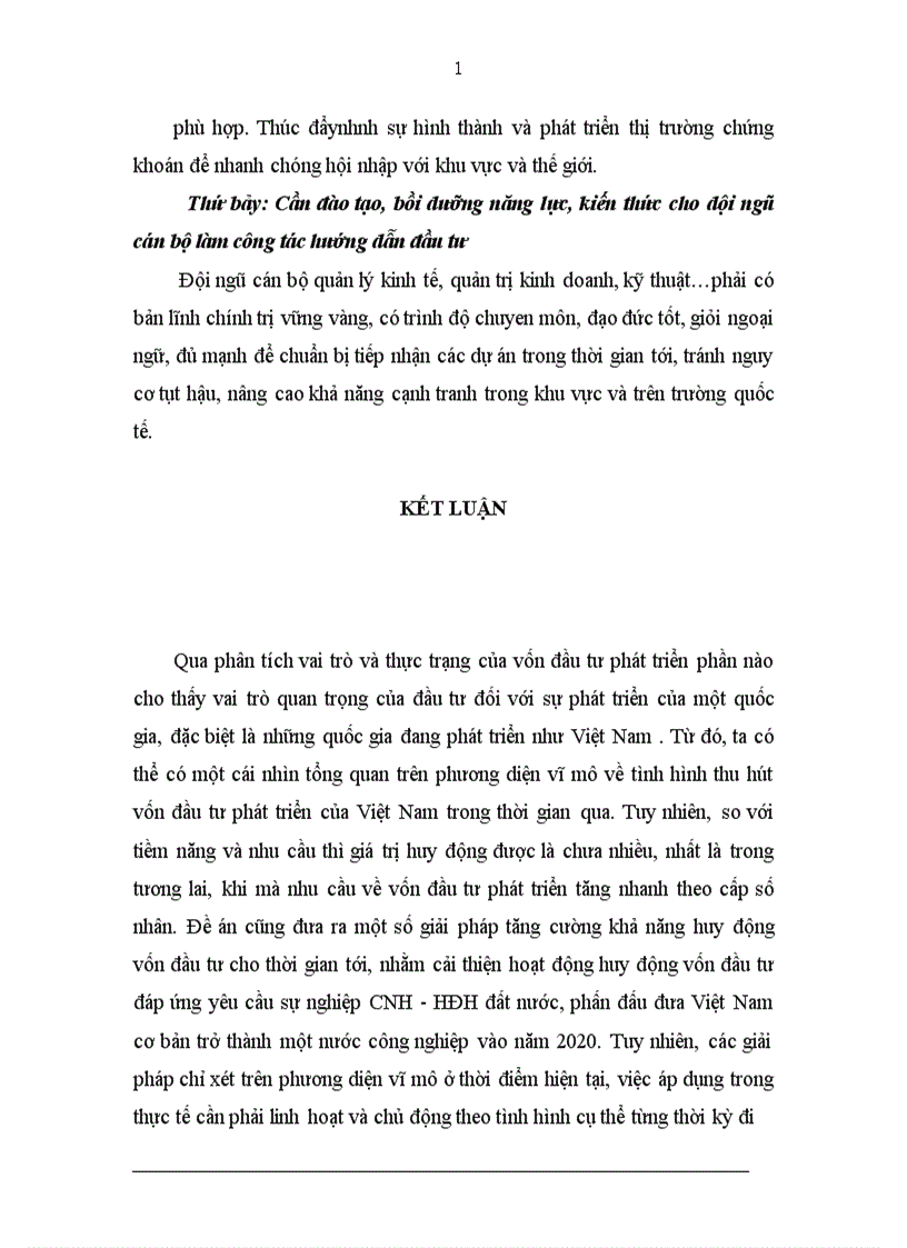 image for page Tình hình huy động vốn đầu tư phát triển ở Việt Nam 1