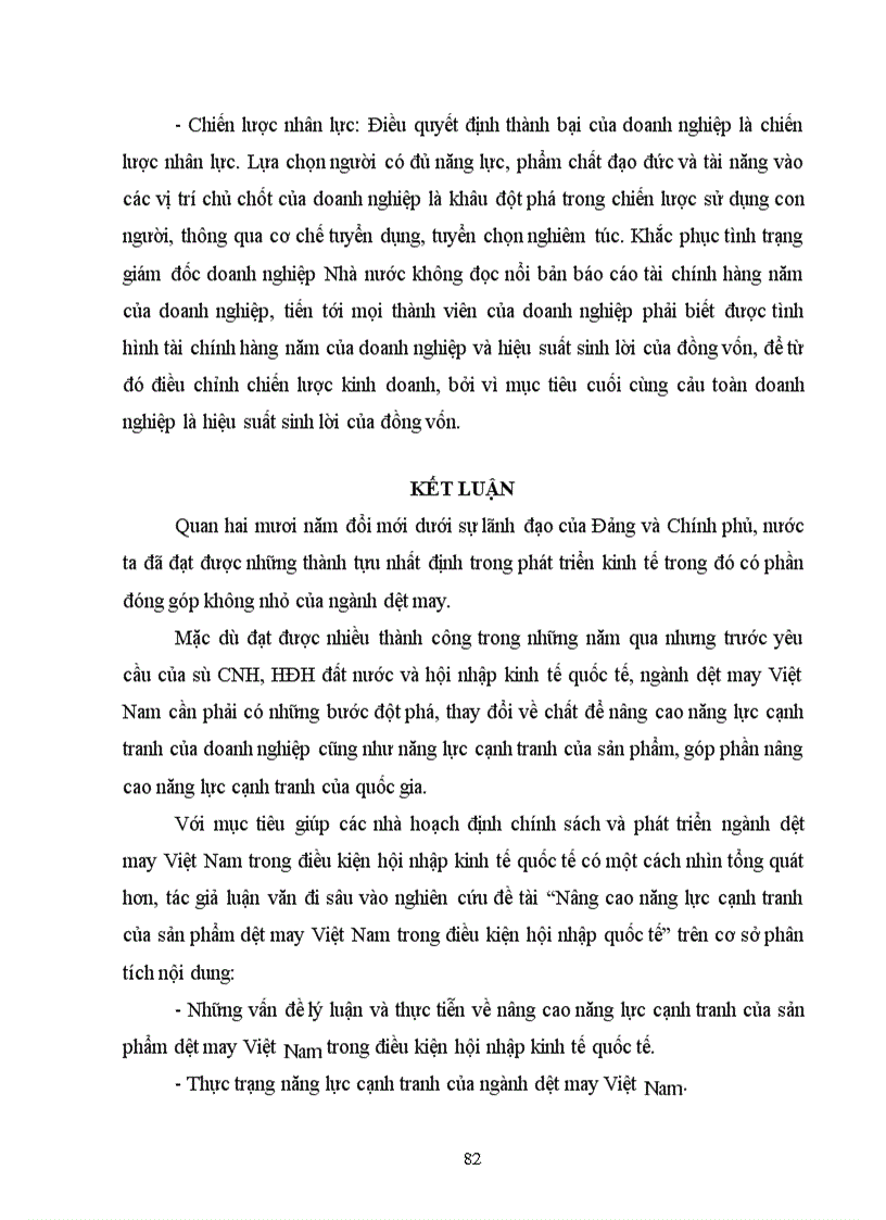 image for page Nâng cao năng lực cạnh tranh của sản phẩm dệt may Việt Nam trong điều kiện hội nhập quốc tế