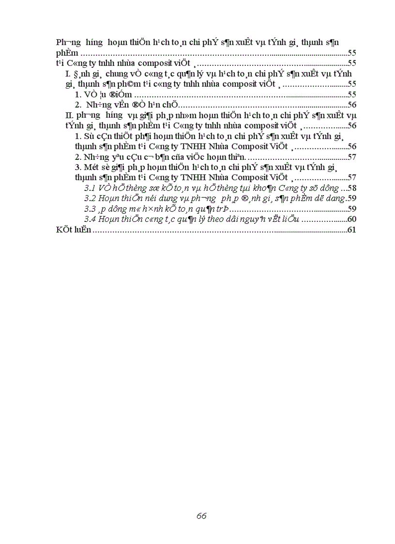 image for page Hoàn thiện công tác kế toán chi phí sản xuất và tính giá thành sản phẩm tại công ty TNHH Nhựa Composit Việt á