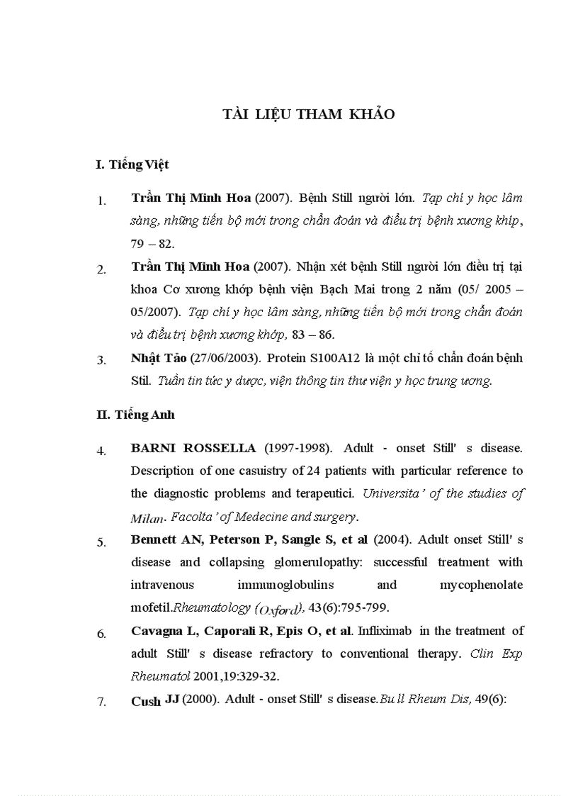 image for page Nghiên cứu đặc điểm lâm sàng cận lâm sàng của bệnh Still ở người lớn 1