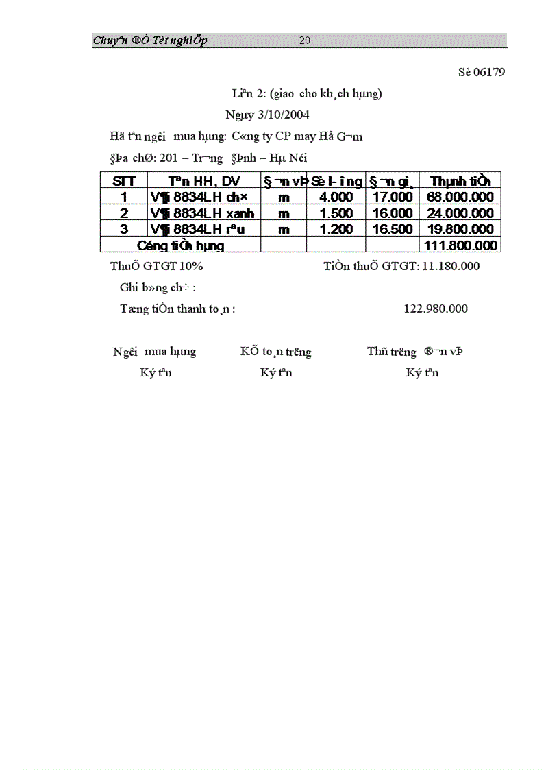 image for page Tổ chức công tác hạch toán nguyên vật liệu ở Công ty Cổ phần may Hồ Gươm 1