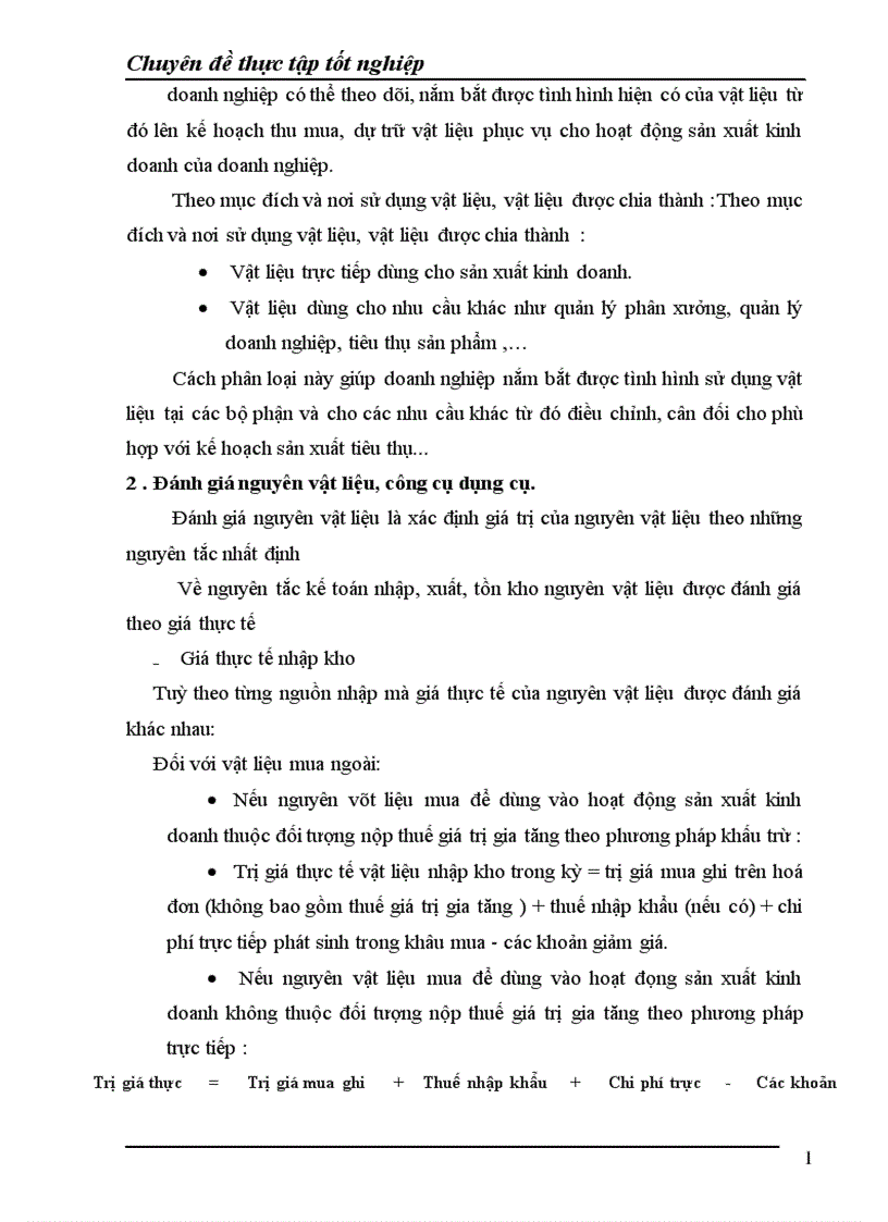 image for page Công tác kế toán nguyên liệu vật liệu và công cụ dụng cụ tại Công ty TNHH Hải Thành