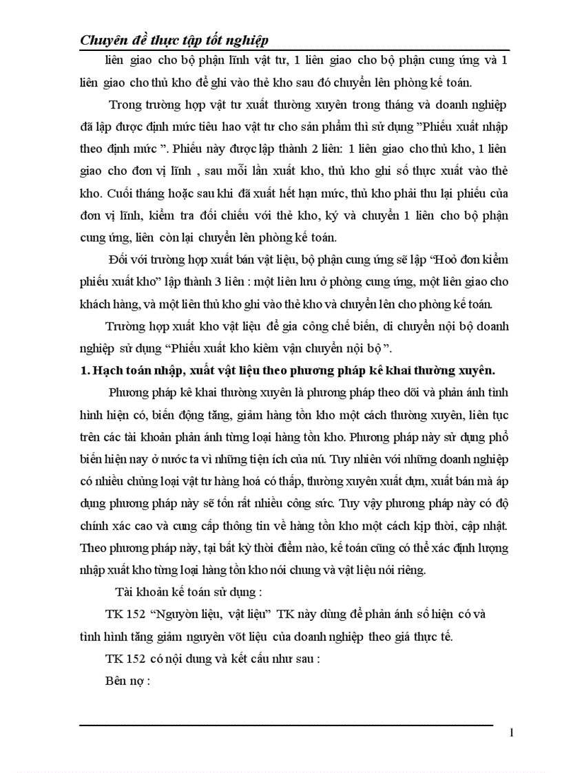 image for page Công tác kế toán nguyên liệu vật liệu và công cụ dụng cụ tại Công ty TNHH Hải Thành