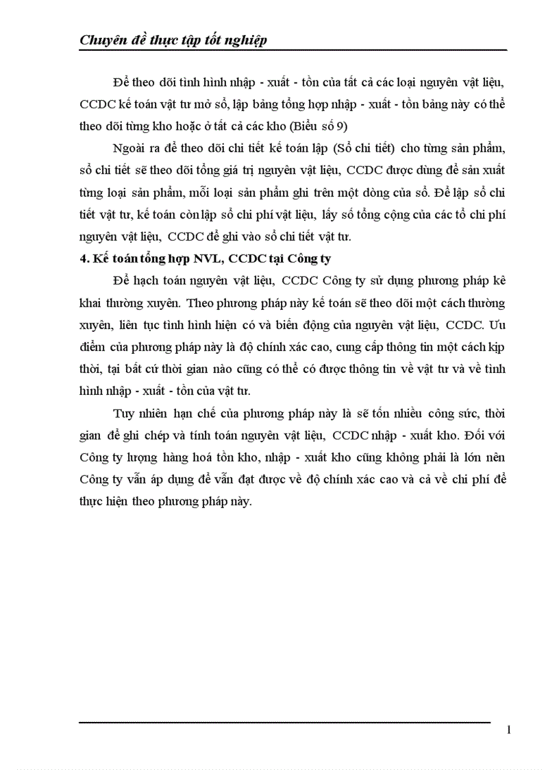 image for page Công tác kế toán nguyên liệu vật liệu và công cụ dụng cụ tại Công ty TNHH Hải Thành