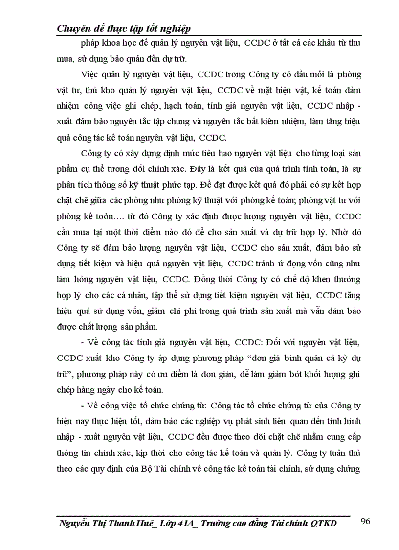 image for page Công tác kế toán nguyên liệu vật liệu và công cụ dụng cụ tại Công ty TNHH Hải Thành