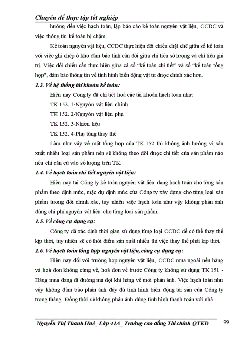 image for page Công tác kế toán nguyên liệu vật liệu và công cụ dụng cụ tại Công ty TNHH Hải Thành