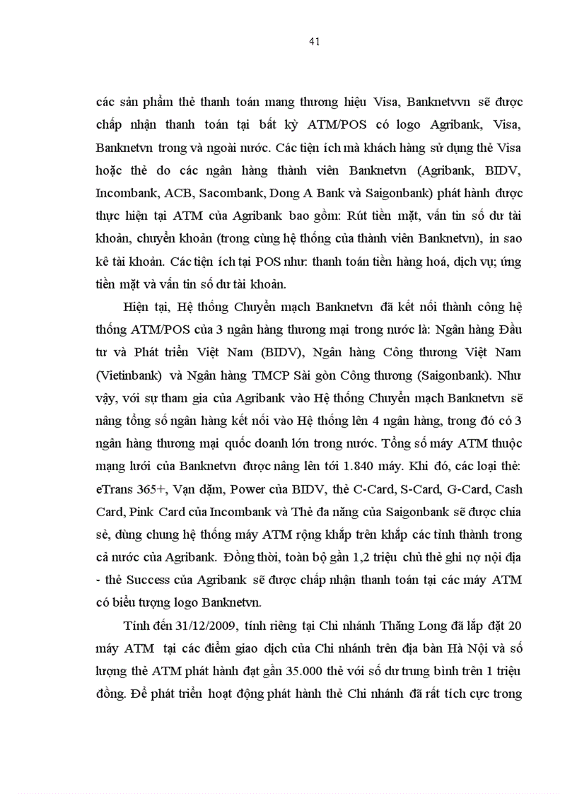 image for page Phát triển dịch vụ phi tín dụng tại Chi nhánh Ngân hàng Nông nghiệp và Phát triển nông thôn Thăng Long 1