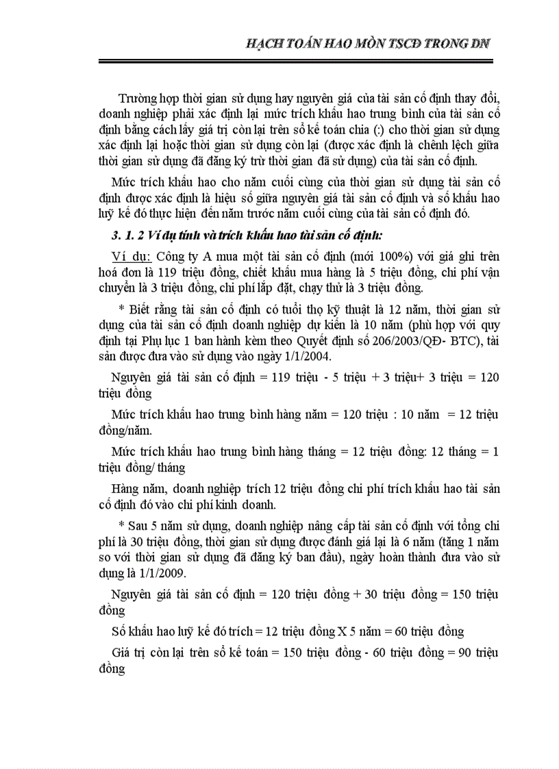 image for page Hạch toán hao mòn TSCđ trong dn 1