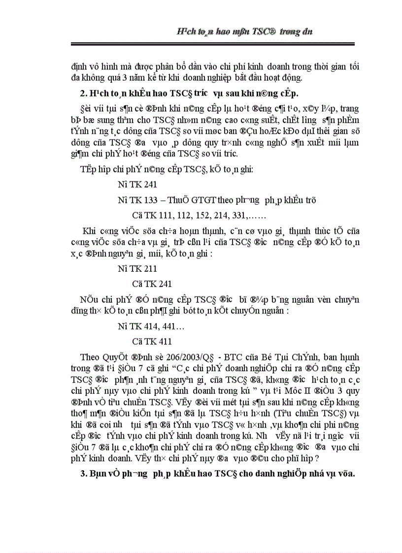 image for page Hạch toán hao mòn TSCđ trong dn 1